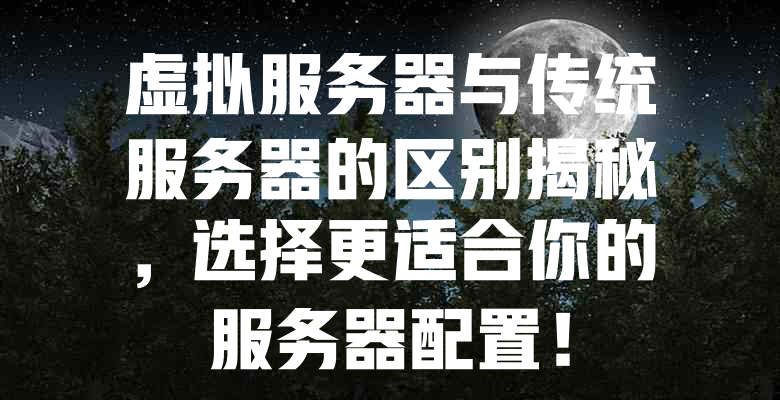 虚拟服务器与传统服务器的区别揭秘,选择更适合你的服务器配置! 一