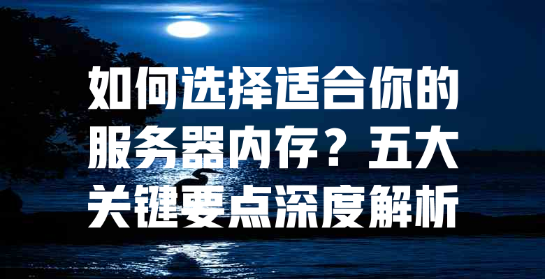 如何选择适合你的服务器内存?五大关键要点深度解析 一