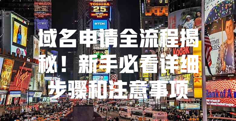 域名申请全流程揭秘!新手必看详细步骤和注意事项 一