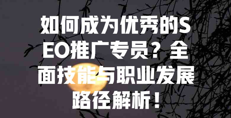 如何成为优秀的SEO推广专员?全面技能与职业发展路径解析! 一