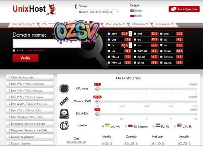 unixhost：提供高质量的乌克兰虚拟主机和KVM系列VPS-欧站网