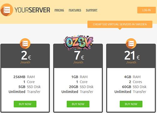 yourserver-瑞典/100M不限量/256m内存/5gSSD-欧站网