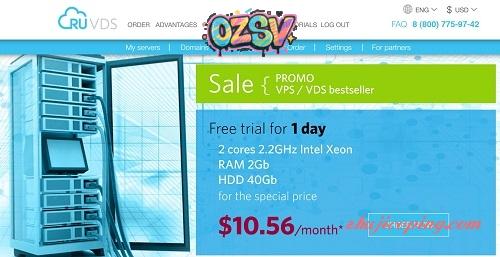 #俄罗斯VPS# ruvds-6.6美元/windows/1g内存/20g硬盘/不限流量-欧站网