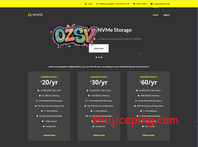 novos：比利时VPS，€20/年，512M内存/1核/10gNVMe/256G流量-欧站网