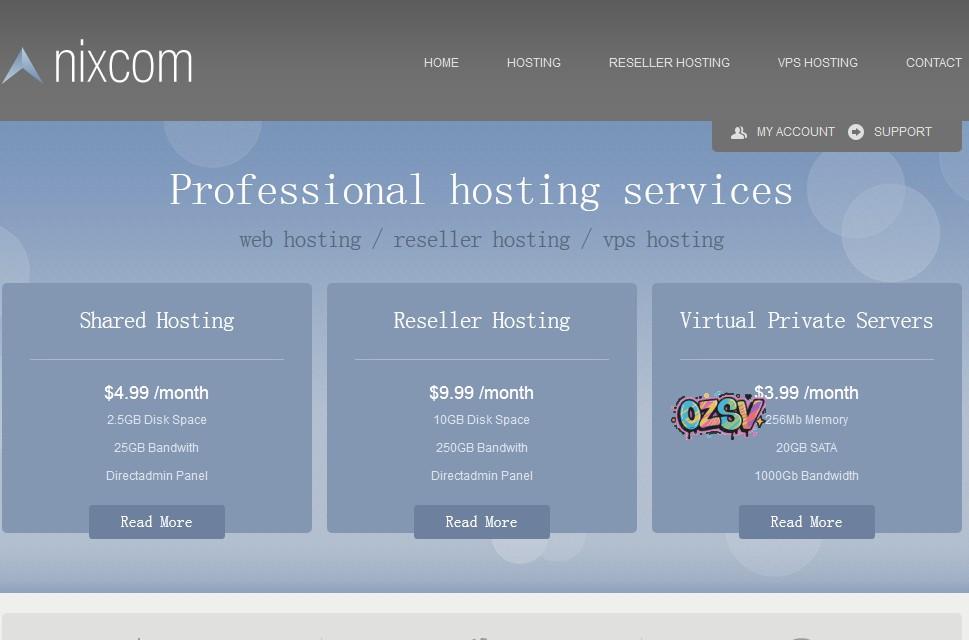 nixcom nixcom-512m内存KVM/30g硬盘/1T流量/佛罗里达/月付5美元