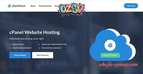 clamhost-1 clamhost-6.4美元/1g内存/KVM/80g硬盘/1T流量