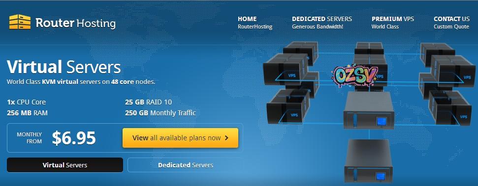 routerhosting RouterHosting加州圣何塞双G口KVM(支持windows)