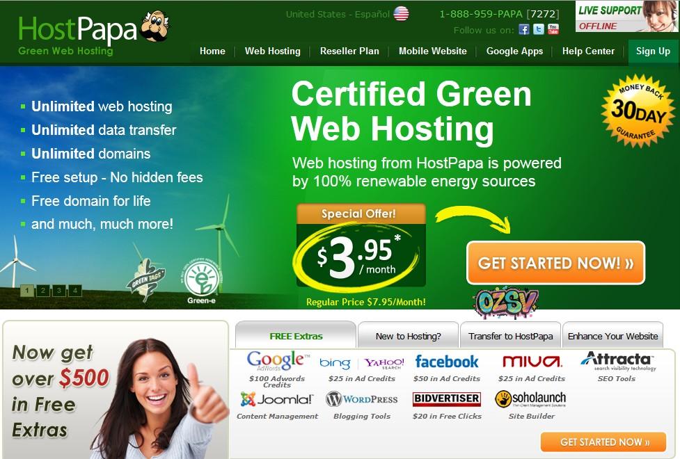 Hostpapa Hostpapa主机介绍