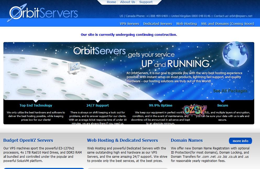 orbitservers-6美元年付/128m内存/256mswap/8g硬盘/125g流量-欧站网