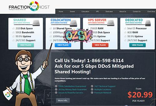 fractionhost-$8/512m内存/5gSSD/500g流量/免费DDOS保护-欧站网