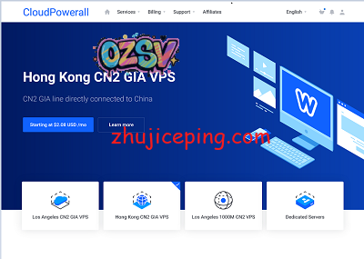 cloudpowerall：香港cn2 gia vps，$24.99/年，512M内存/1核/20gSSD/5M带宽不限流量-欧站网