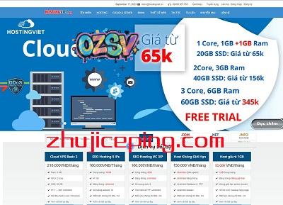 hostingviet：越南VPS-5折优惠，$22/年，2G内存/1核/20gSSD/不限流量(150Mbps带宽)-欧站网