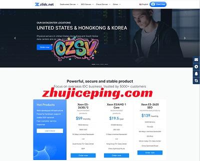 zlidc：香港云/韩国云/台湾云/菲律宾云，原生IP/高速网络/不限流量/带Windows，$23.9/月-4G内存/4核/50gSSD/10-300M带宽-欧站网