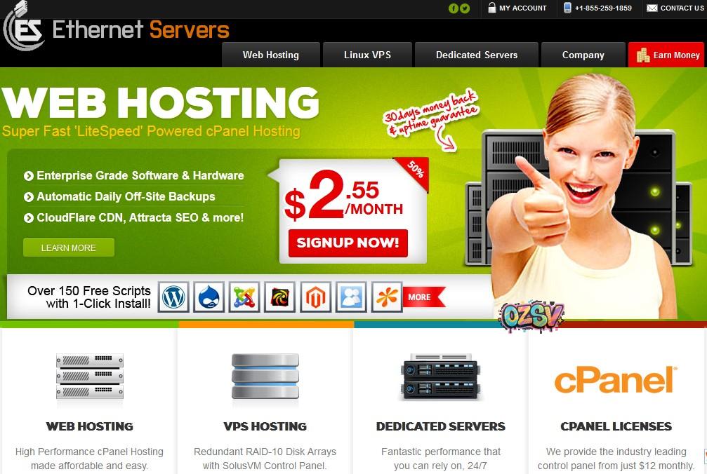 ethernetservers-年付15美元/256m内存/15g硬盘/500g流量/凤凰城-欧站网