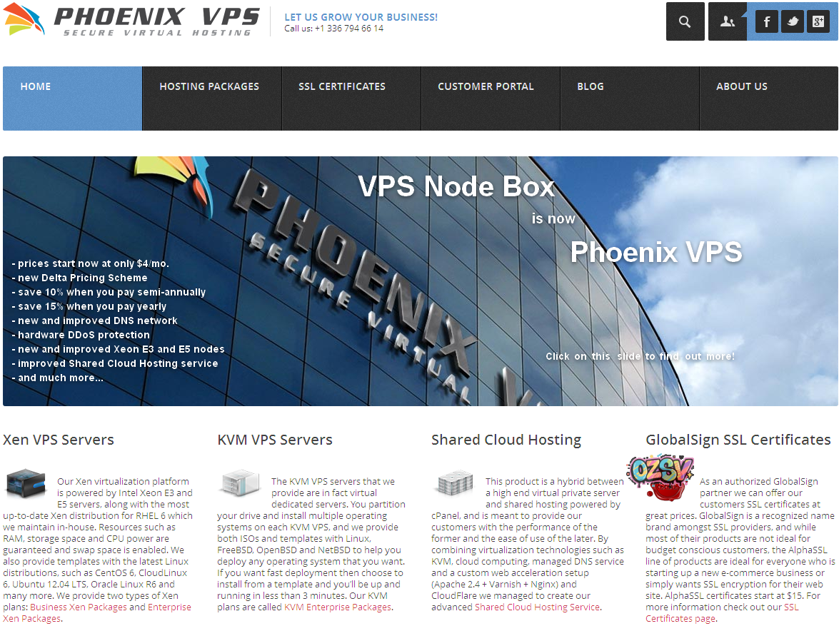 phoenixvps phoenixvps-512M内存/xen/kvm/月付7美元
