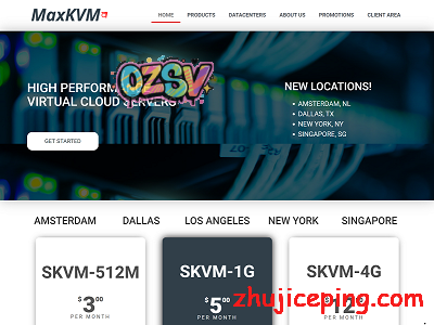 maxkvm：$29/年，AMD平台VPS，KVM/1G内存/1核/25gNVMe/1T流量-欧站网