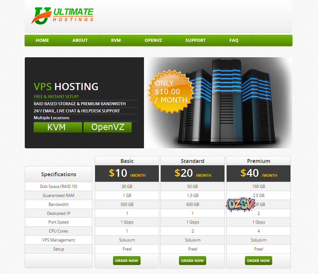 ultimatehostings-7$/KVM/2g内存/75g硬盘/2IP/1T流量-欧站网