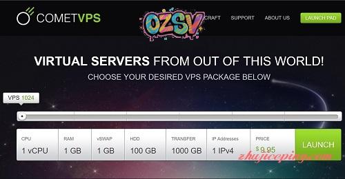 cometvps-2.5美元/VPS/1g内存/100g硬盘/1T流量/芝加哥/纽约-欧站网