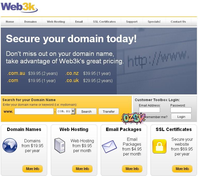 web3k web3k 10美元/年虚拟主机