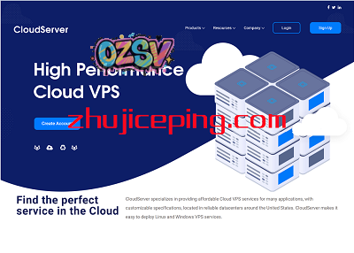 cloudserver：高配美国VPS，$3.5/月，4G内存/1核/30gNVMe/5T流量/10Gbps带宽-欧站网