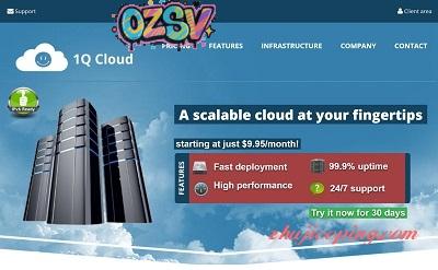 #大流量VPS# 1Qcloud -$7/Xen/1g内存/30g硬盘/10T流量/美国盐湖城-欧站网