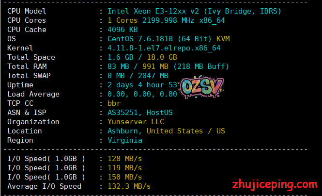 666clouds：美国cn2 gia vps晚高峰简单测评，回程三网cn2 gia，电信去程cn2、联通和移动去程直连-欧站网