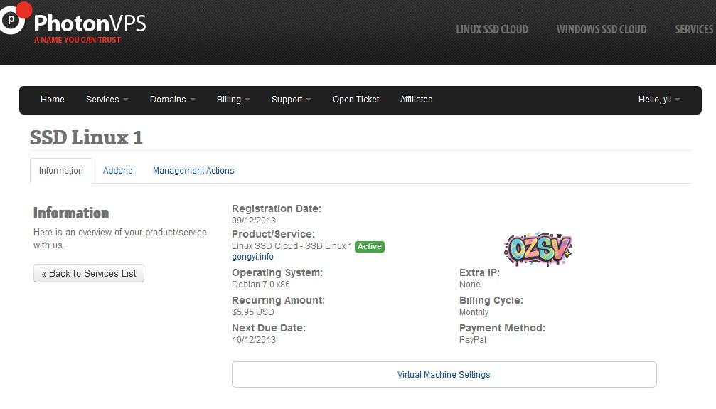 photonvps1 photonvps-KVM简单测评(512M内存)