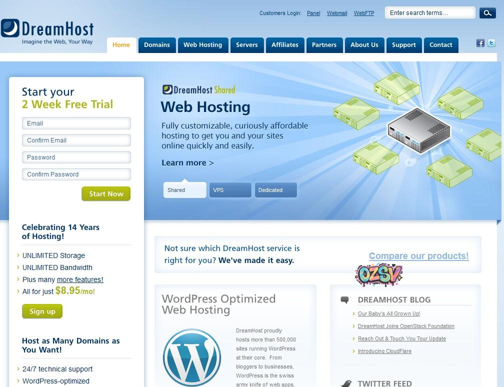 dreamhost dreamhost主机介绍