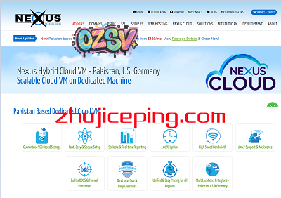 巴基斯坦VPS ：nexus.pk，$22/月起，2G内存/1核/40gSSD/200G流量/1Gbps带宽-欧站网