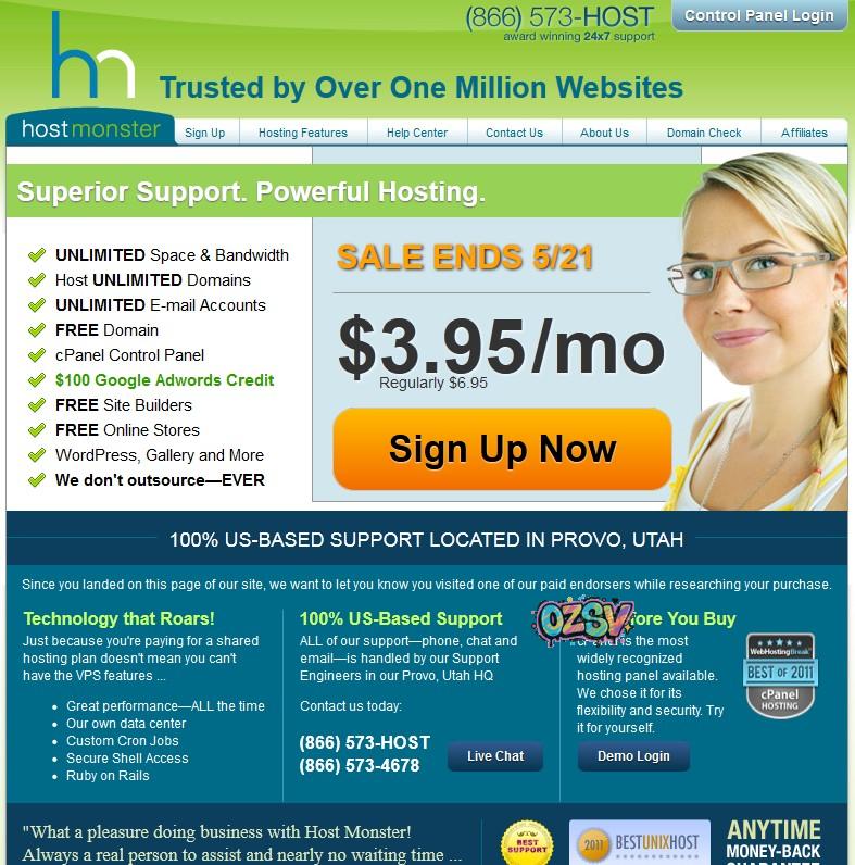 hostmonster hostmonster主机介绍