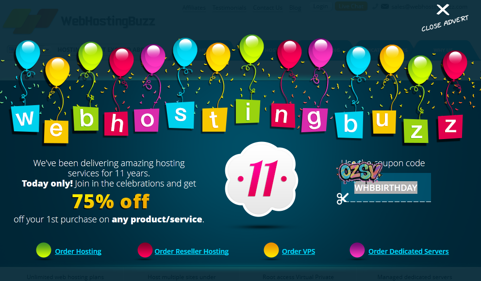 碉堡:webhostingbuzz十一周年【2.5折】/虚拟主机/reseller/vps-欧站网