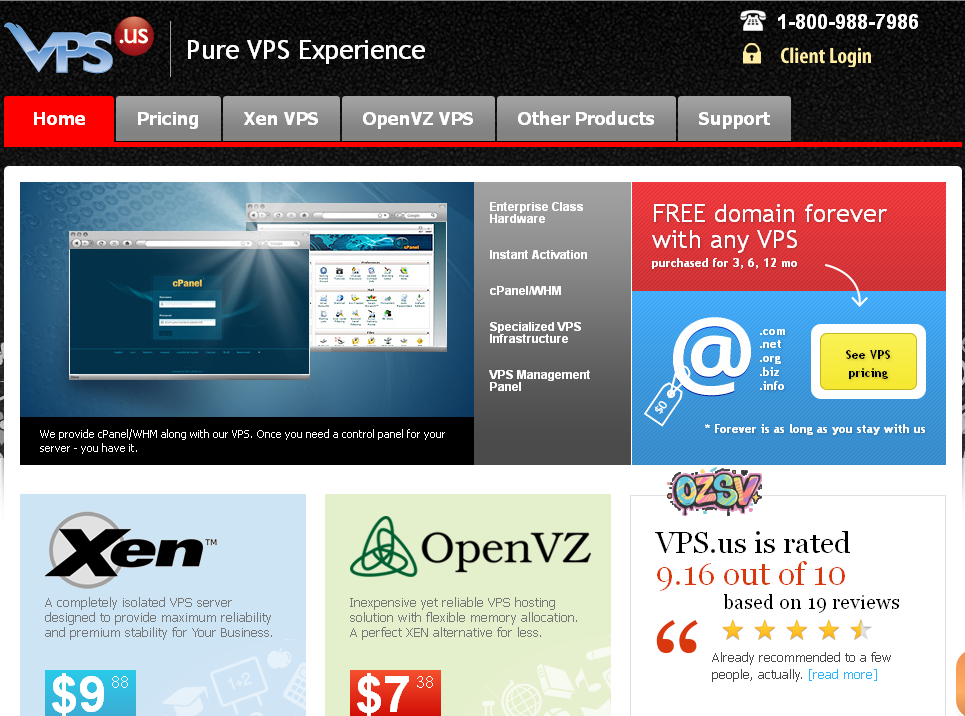 推荐:vps.us-5美元/Xen/1g内存/10g硬盘/50m不限量/送域名-欧站网
