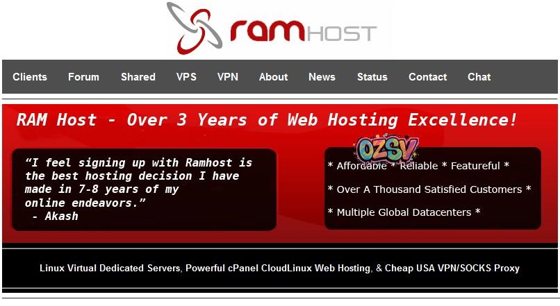 ramhost ramhost 亚特兰大KVM新增SSD cache