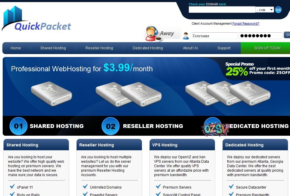 quickpacket quickpacket拉斯维加斯VPS简单测评(xen 512内存)