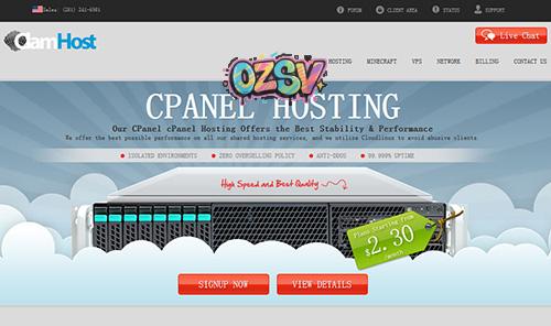 clamhost-$5/Win2008/512m内存/25g硬盘/500g流量/20Gddos保护-欧站网