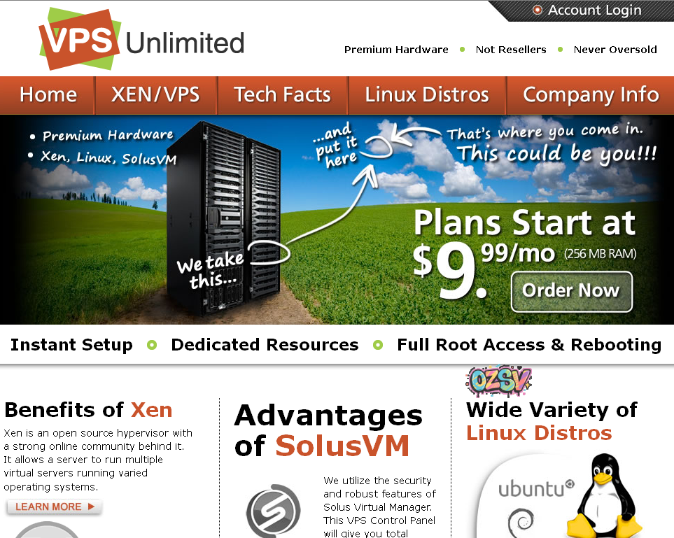 vpsunlimited-4美元/1g内存/XEN/50g硬盘/1T流量-欧站网