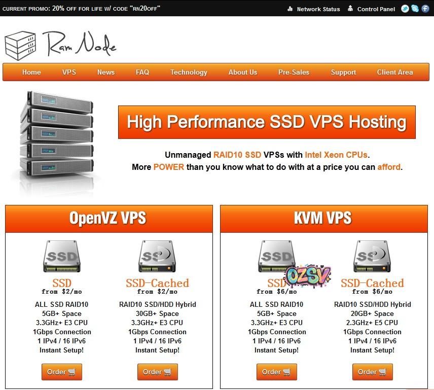 ramnode-128M内存/5GSSD/1核VPS简单测评-欧站网