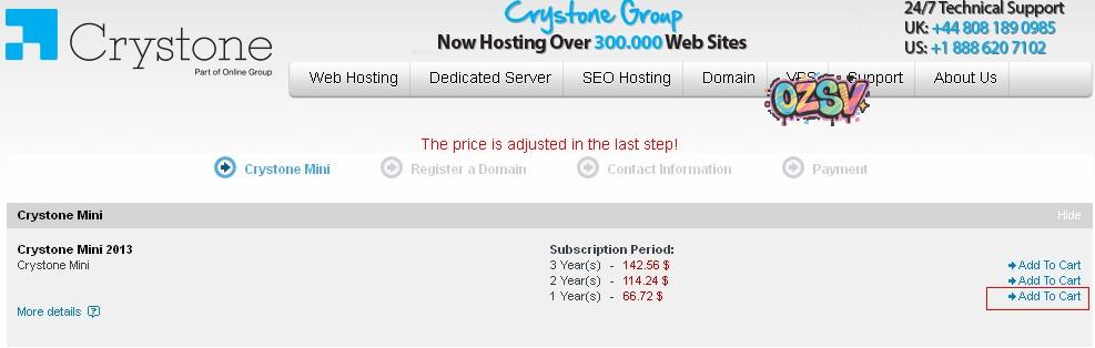 c1 推荐:crystone美国无限主机0.99美元/月(windows和linux可选)