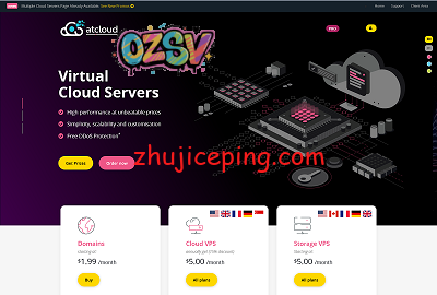 atcloud：$3/月，美国/加拿大/新加坡等6机房，480G高防，512M内存/1核/500g硬盘/2T流量-欧站网