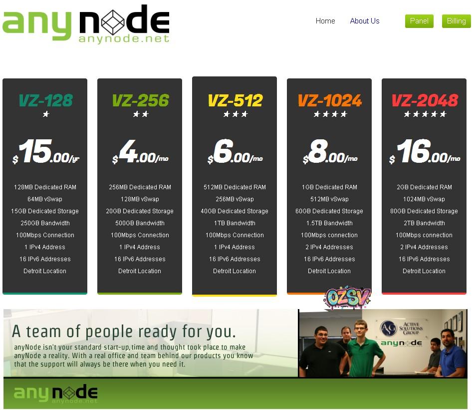 anynode-3.75$/KVM/可Win/256m内存/30g硬盘/500g流量-欧站网
