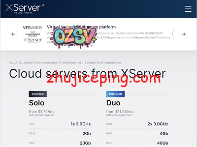 xserver：乌克兰站群VPS，低至$6.75/月，单个VPS最高32个IPv4，不限制流量-欧站网