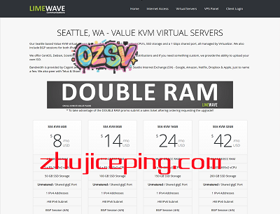 #黑五# limewave：美国西雅图VPS，$15/年，2G内存/2核(Ryzen)/30gSSD/10T流量/1Gbps带宽-欧站网