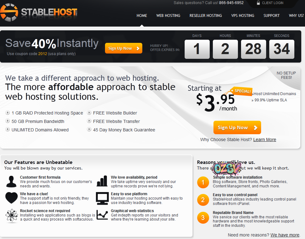 stablehost stablehost主机介绍