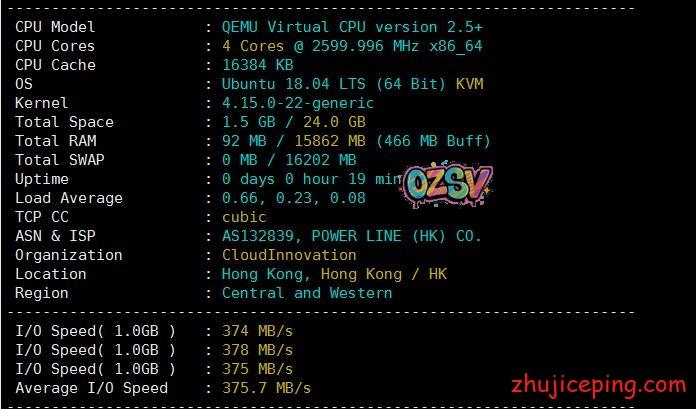 cmivps：香港cn2线路VPS，20Mbps带宽，KVM虚拟，$7/月起-欧站网