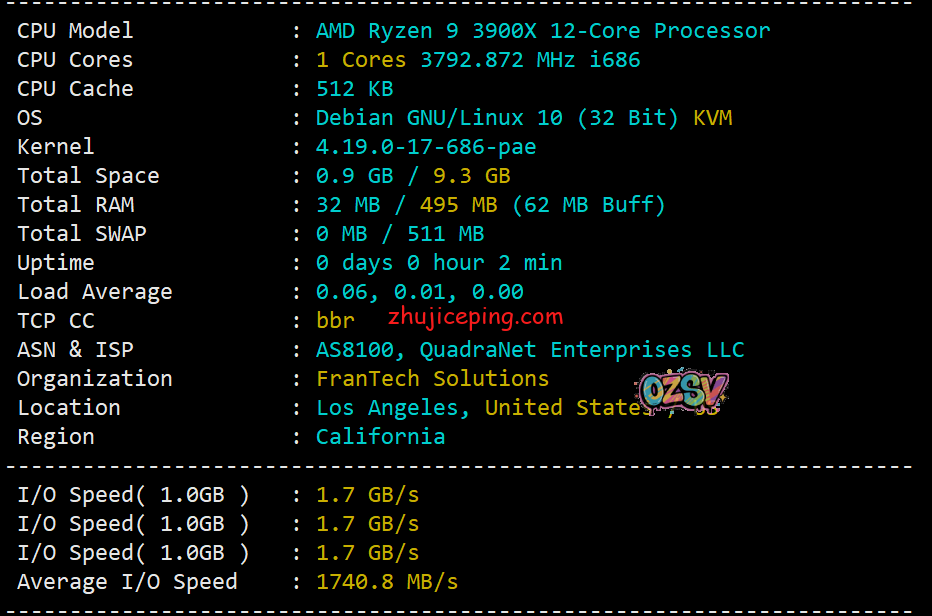 buyvm迈阿密机房VPS国内首发测评，高性能平台：AMD Ryzen 9 3900x+DDR4+NVMe+1Gbps带宽不限流量-欧站网