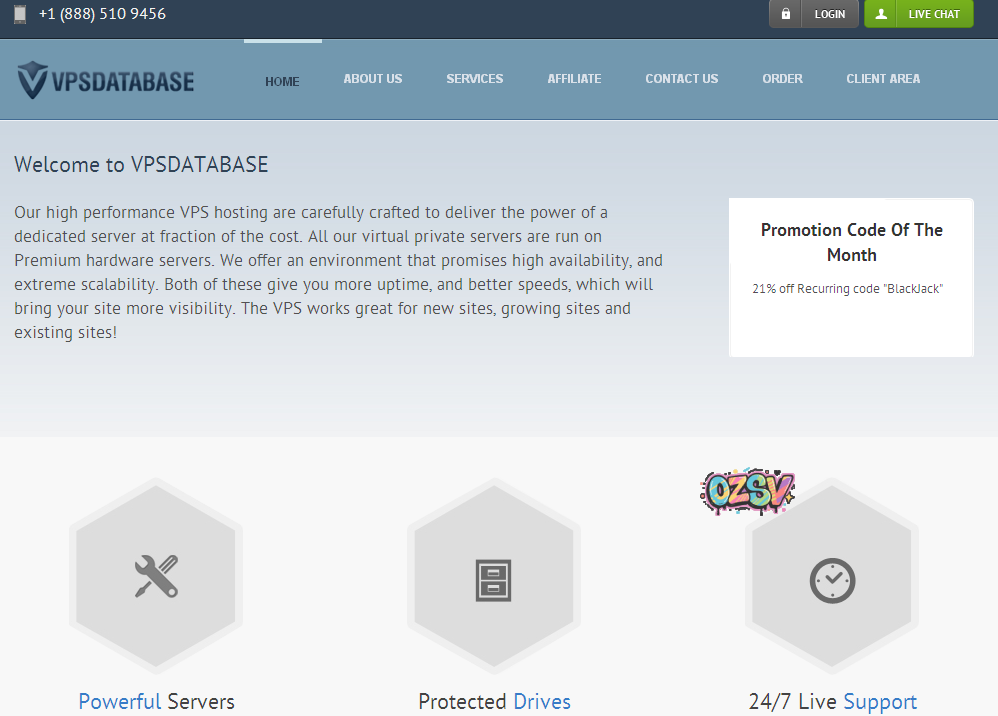 vpsdatabase vpsdatabase-2g内存KVM/25g硬盘/1T流量/月付6刀/加拿大