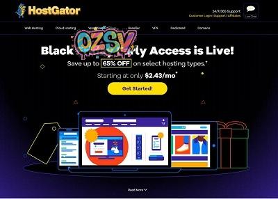 #黑5#+#CyberMonday#  hostgator： 2折，虚拟主机\VPS\服务器-欧站网