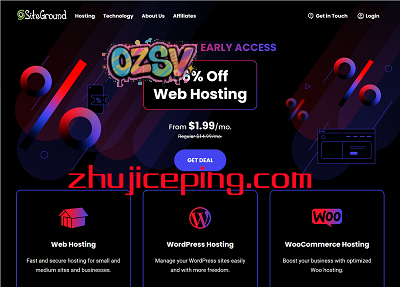 #黑五# siteground：2.4折优惠，100%运行在Google Cloud上，低至$1.99/月-欧站网