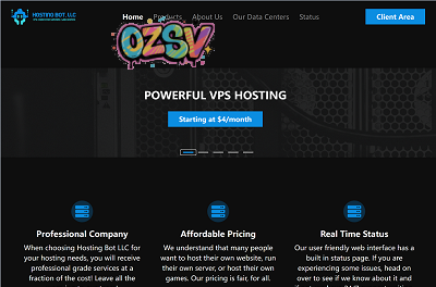 hostingbot：$6/月，美国VPS，10Gbps带宽，512M内存/2核/15gNVMe/3T流量-欧站网