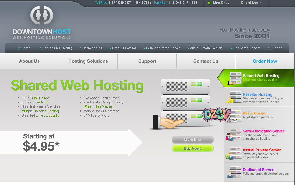 downtownhost DowntownHost主机介绍